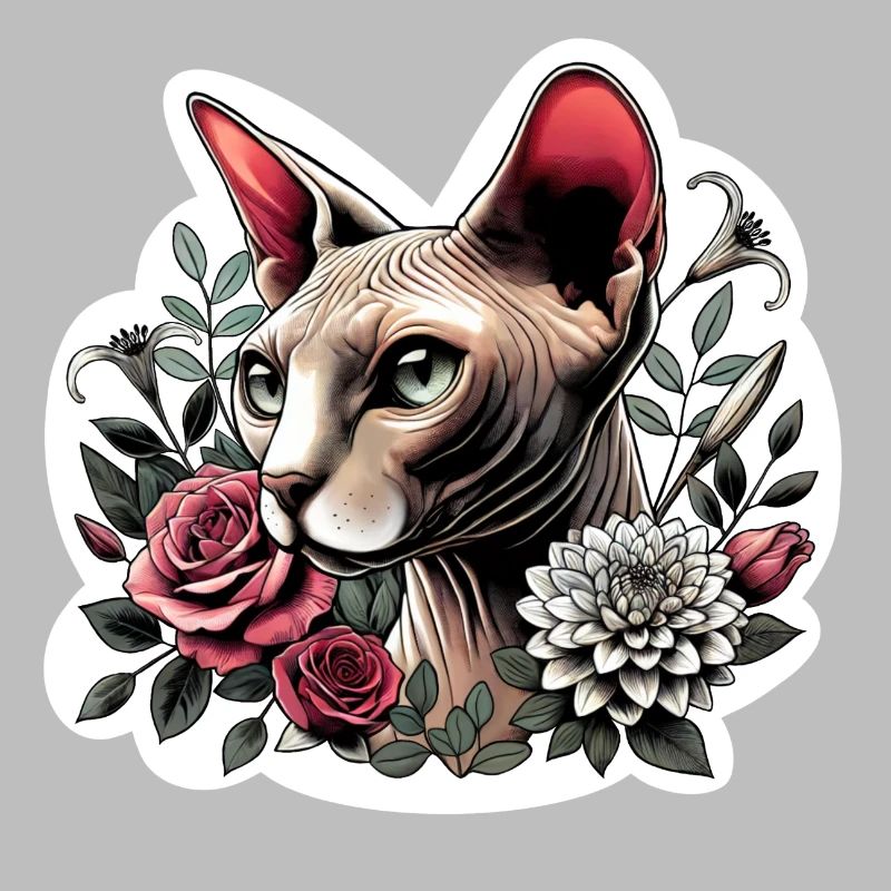 Rose Sphynx Cat