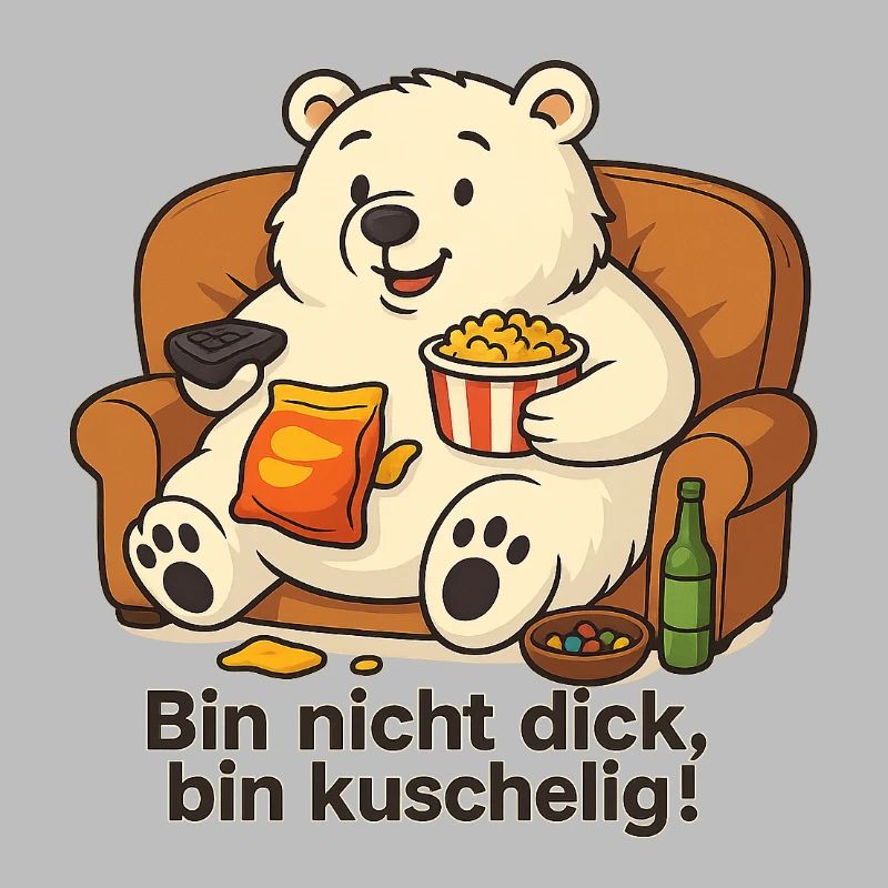 Dicker Eisbär - Bin nicht dick, bin Kuschelig!