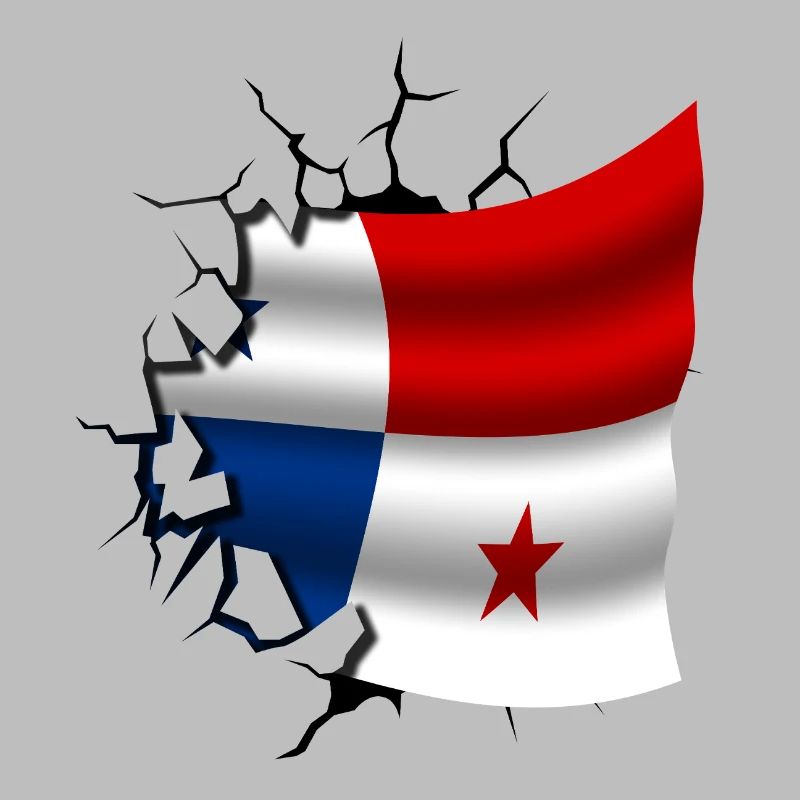 Drapeau du Panama - Panama - Drapeau Broken Design