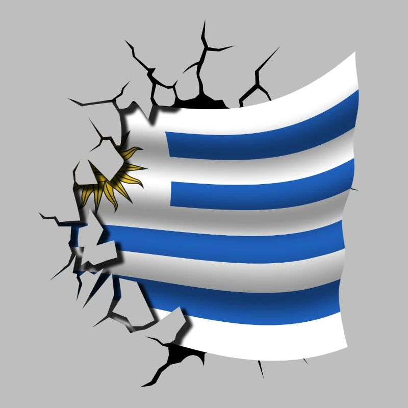 Drapeau de l’Uruguay - Uruguay - Drapeau Broken Design