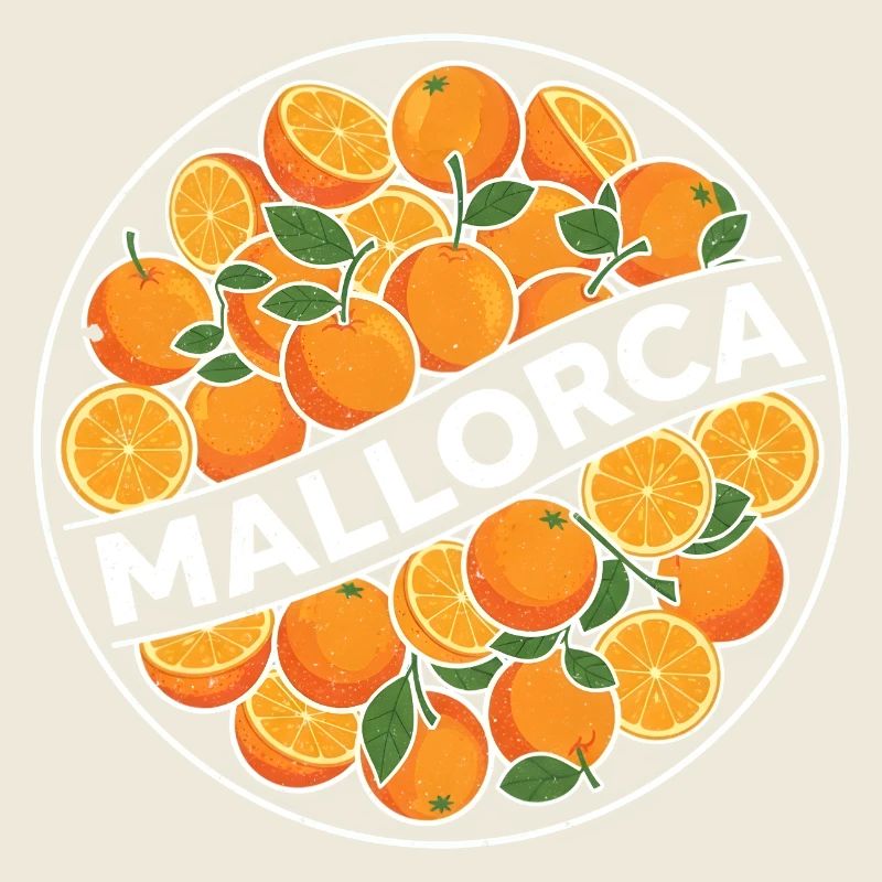 Mallorca Oranges Circle Logo