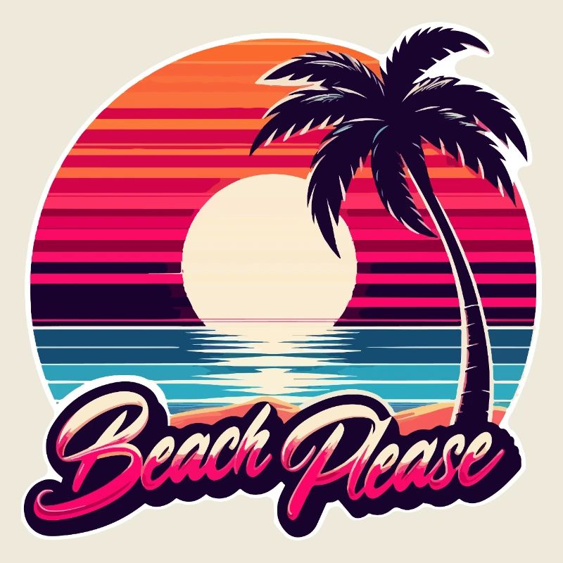 Coucher de soleil plage Beach Please