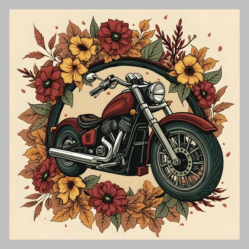 Roue de fleurs d’impression en bloc