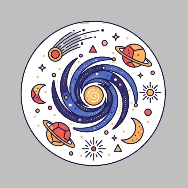 Cosmic Vortex Galaxy