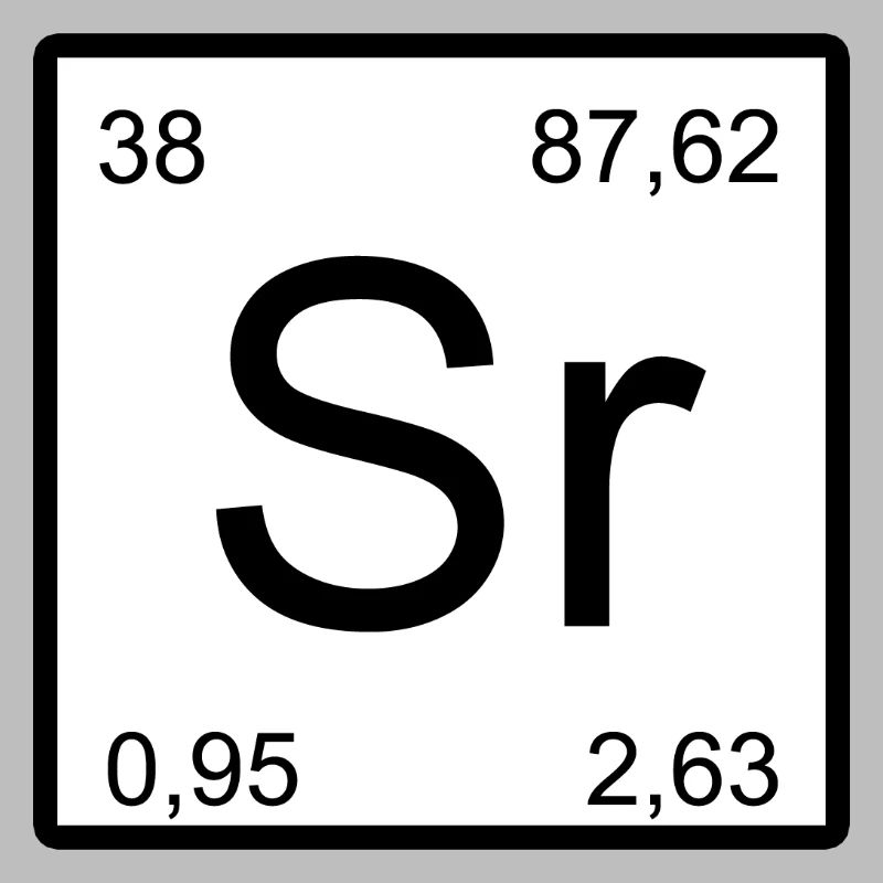 Strontium Sr Element Symbol Minimaldesign