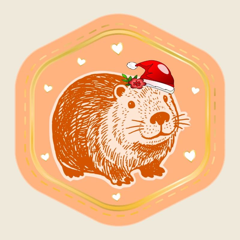 CAPYBARA DE NOËL SAINT-NICOLAS