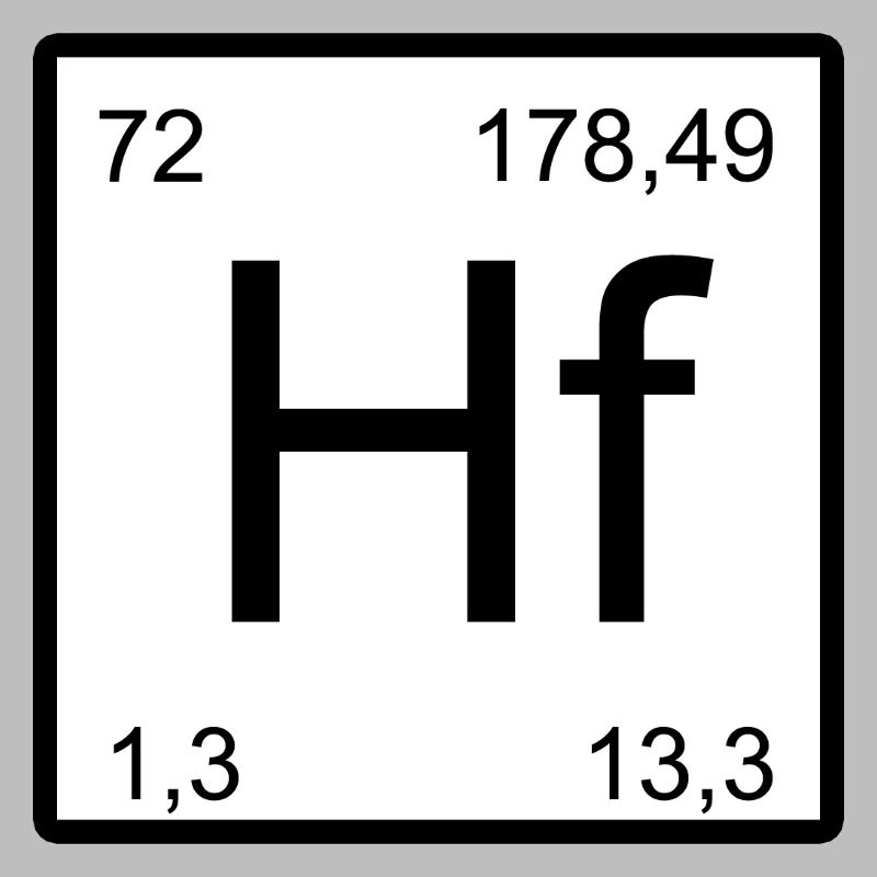 Hafnium Elementtile – Minimal