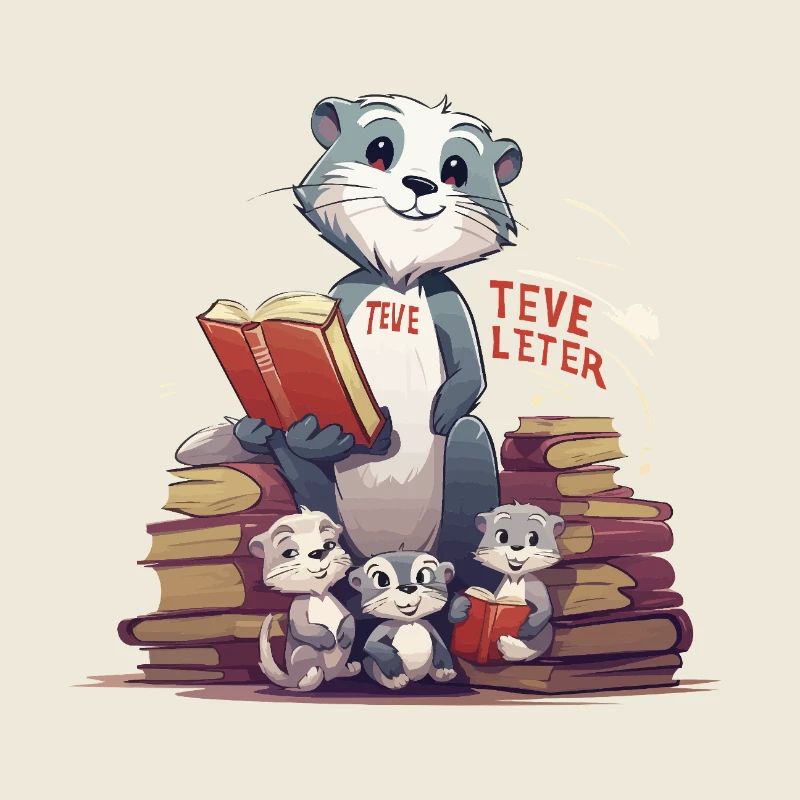 Learning beaver with books