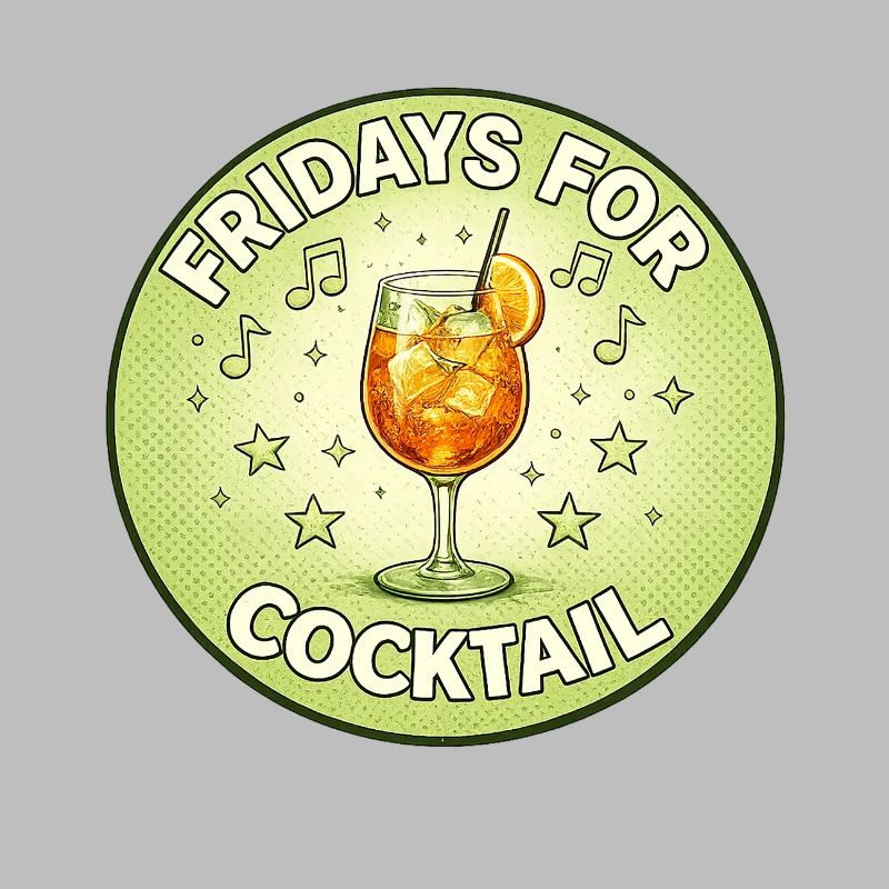 Friday Cocktail Retro Design