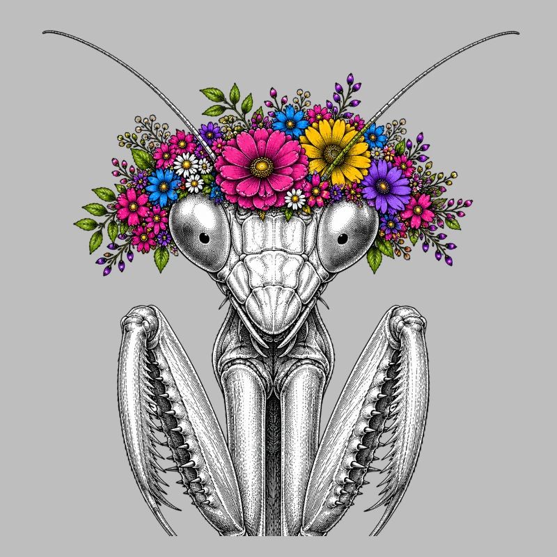 Couronne de fleurs Mantispin