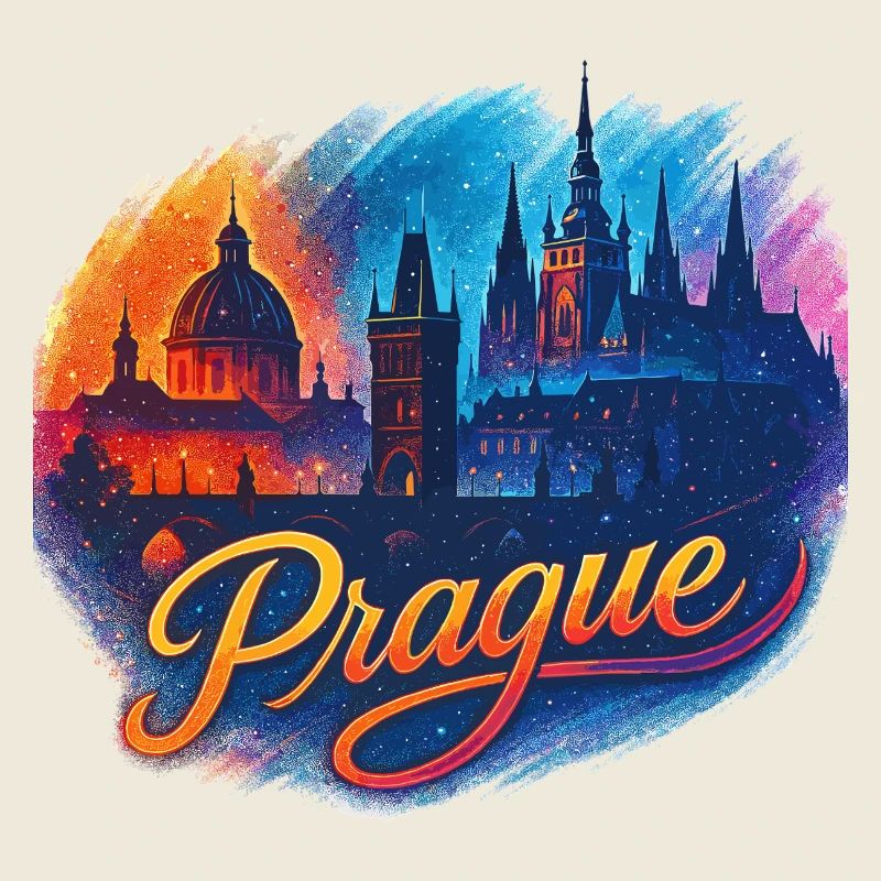 Prag Skyline: Modernes & Episches Fantasy Design
