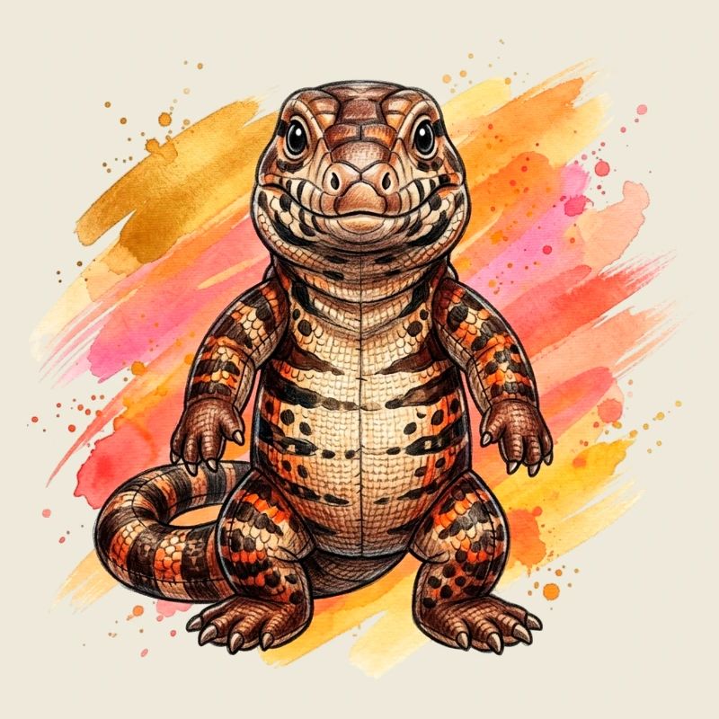 Tegu cuddly toy