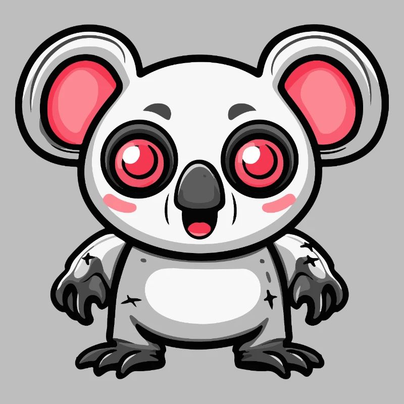 Koala Halloween Comic Funny