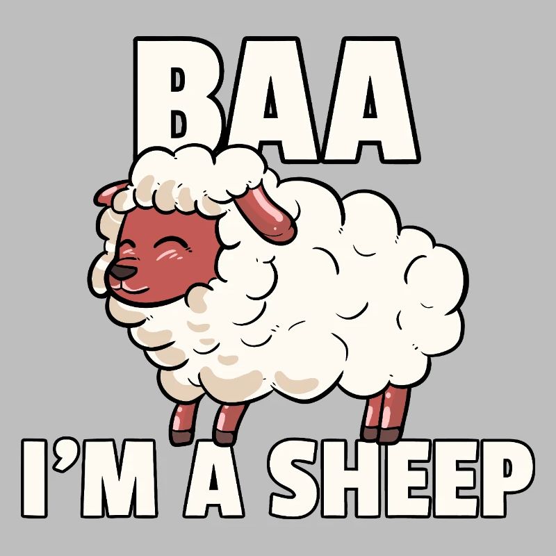 Baa I'm a Sheep Cartoon Tee