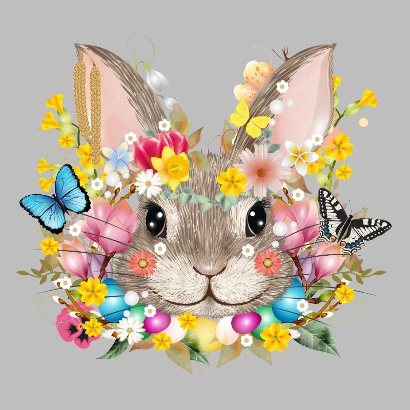 Rabbits in a spring-like Easter ambience
