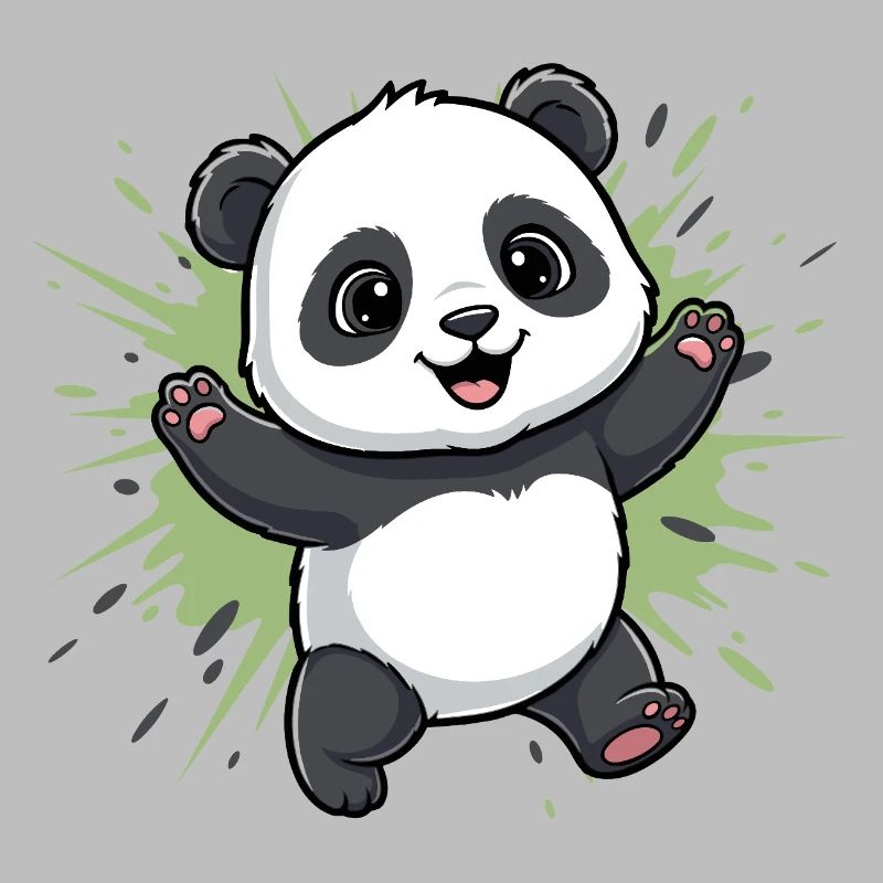 Fond du Panda Spritz Câlin
