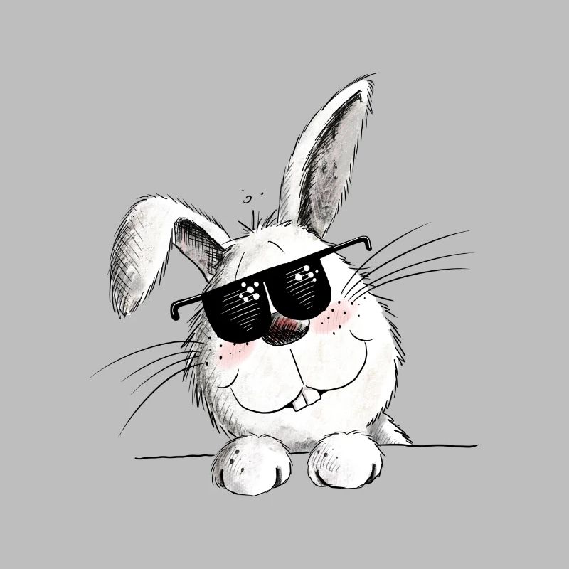 Cool rabbit with sunglasses rabbit motif rabbit