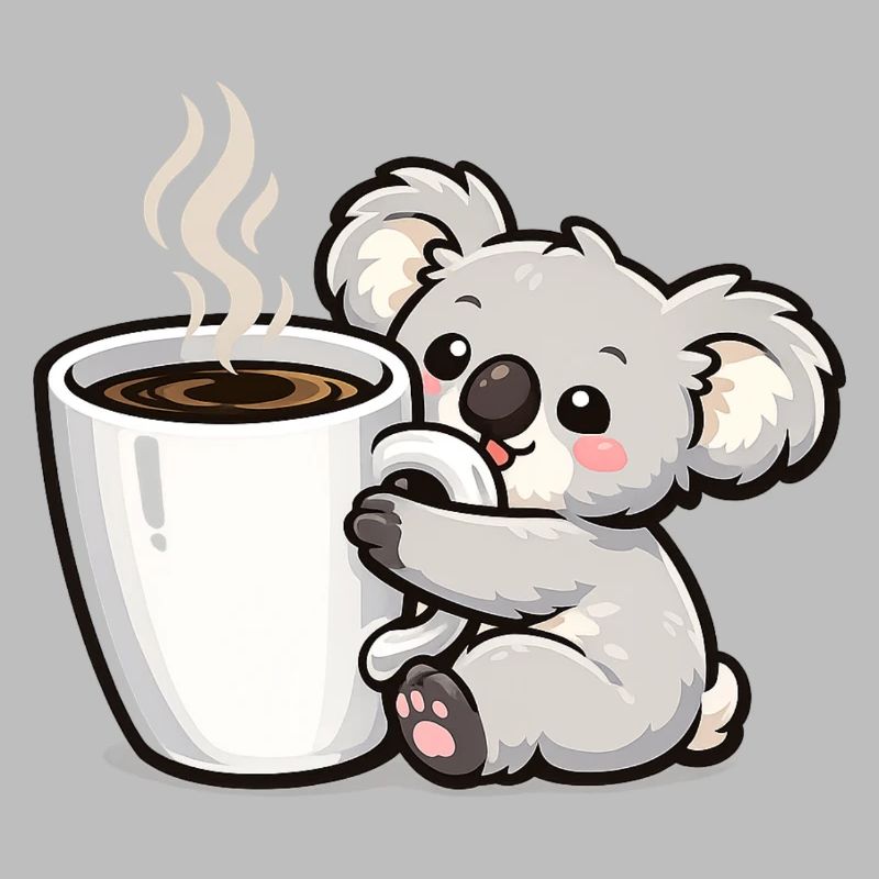 Coffee Mug Koala Cuddle Magic