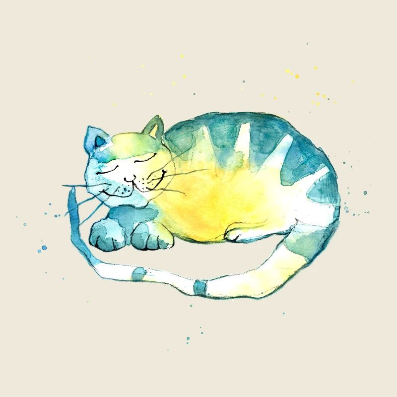 Chat endormi. Je dois réfléchir.