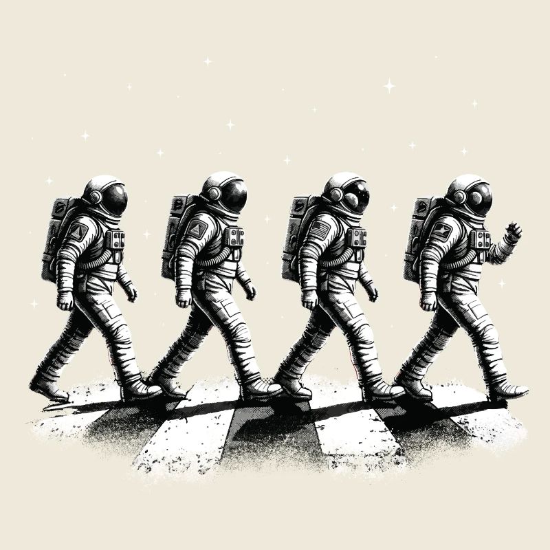 Walking Astronauts Space Exploration