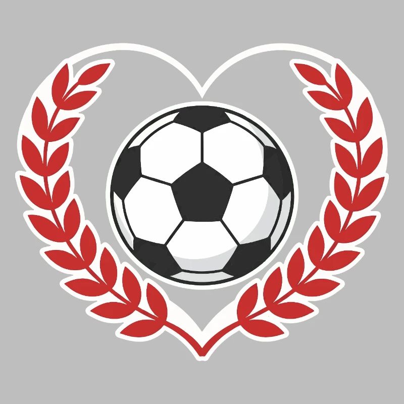 Herzball mit Lorbeerkranz