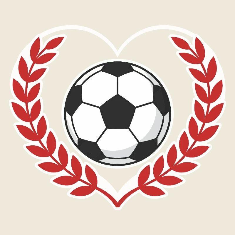 Heart ball with laurel wreath