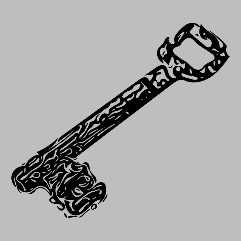 Vintage ancient rusty rustic house keys