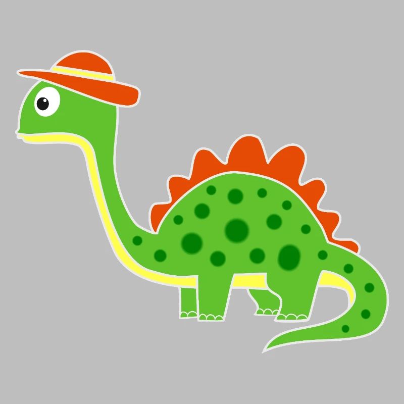 Niedlicher Dino mit Hut