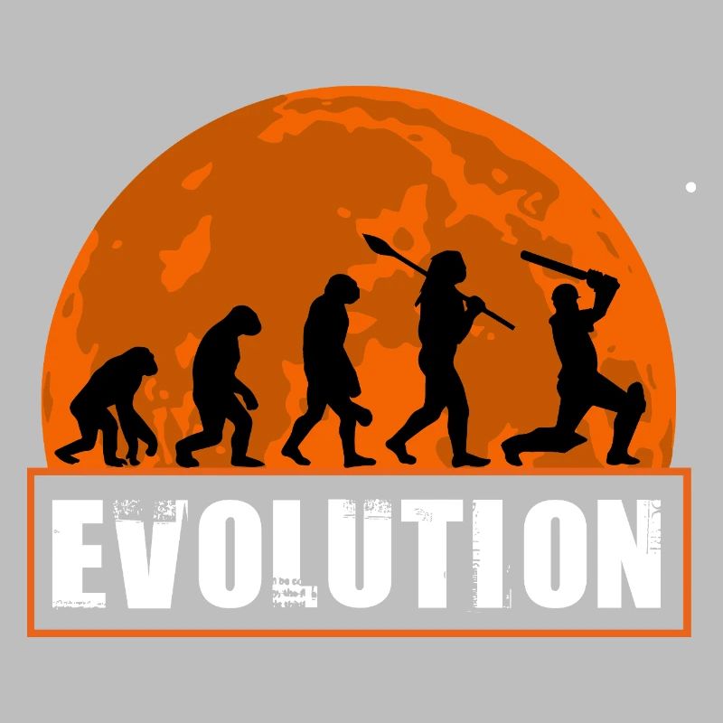 Évolution de la silhouette du joueur de cricket et du batteur