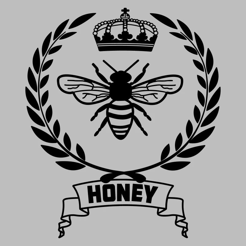 Bee in laurel wreath