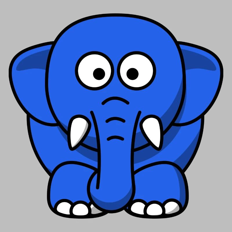 blauer Elefant