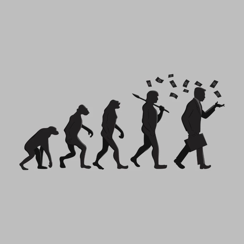 Evolution - Kapitalist - Geschenk