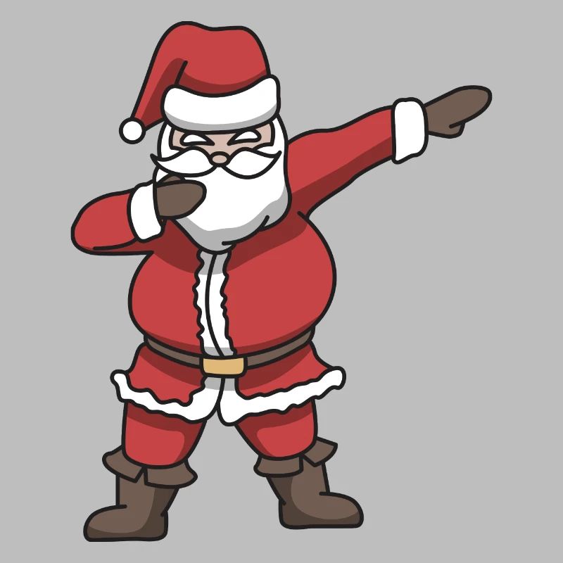 Santa dabbing gift Noël danse