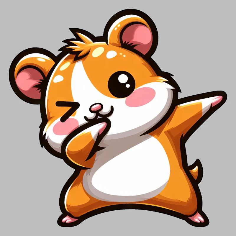 Hamster Dab Cochon d’Inde Cool Dabbing
