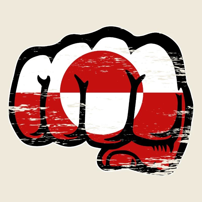 Grönland Flagge Faust used