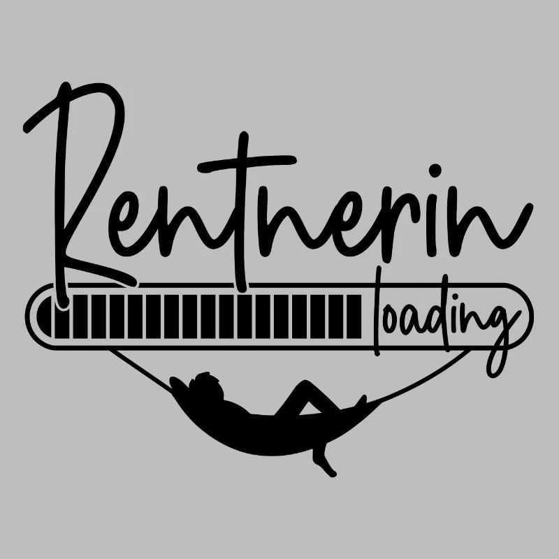 Rentnerin loading Ladebalken mit Hängematte