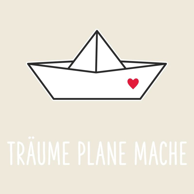 Träume Plane Mache Boot Herz