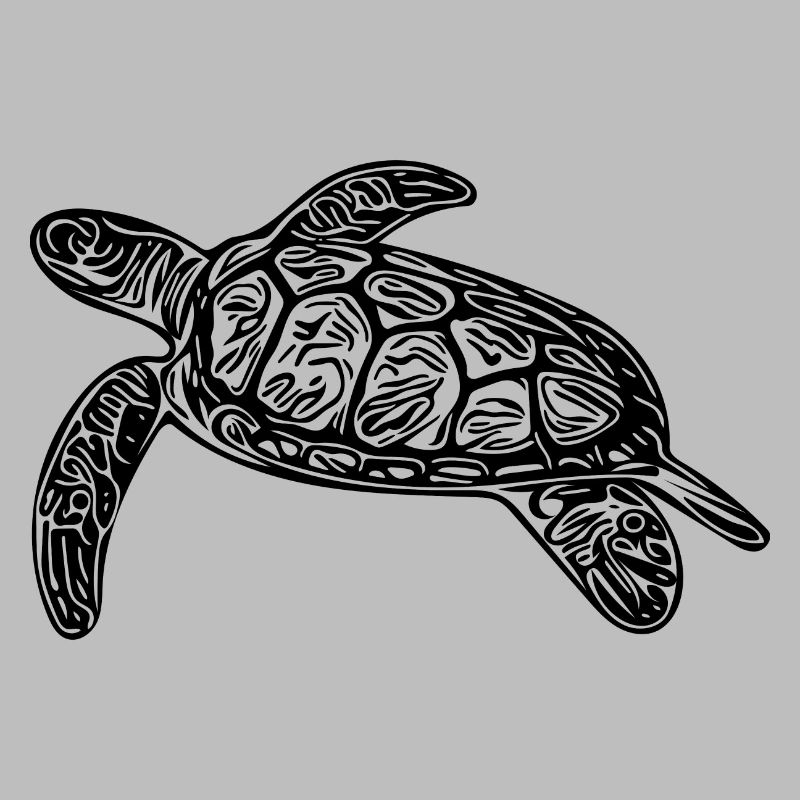 Small floating turtle