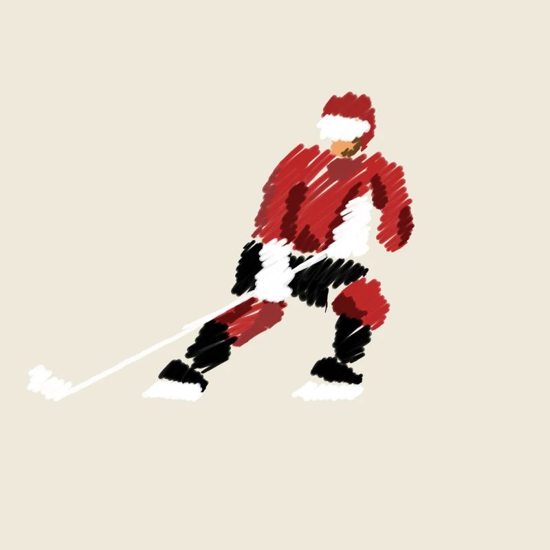 Red hockey hero