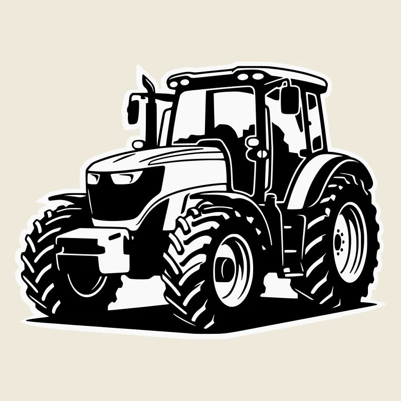 Traktor / Trecker / Schlepper (2-farbig)