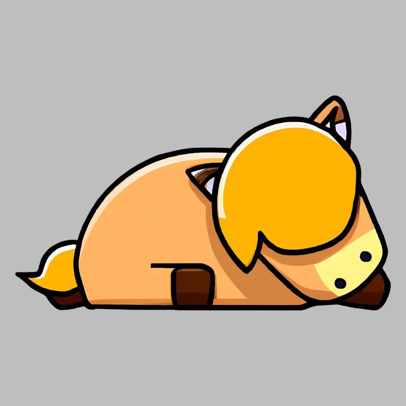 Süßes Pferd schläft