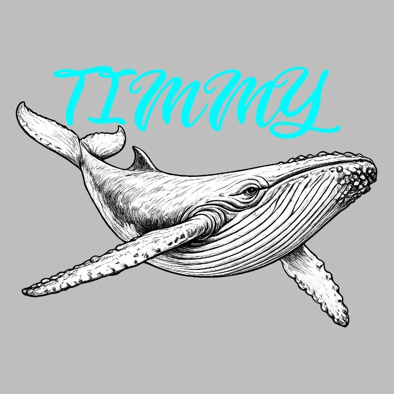 Neon Whale Sketch
