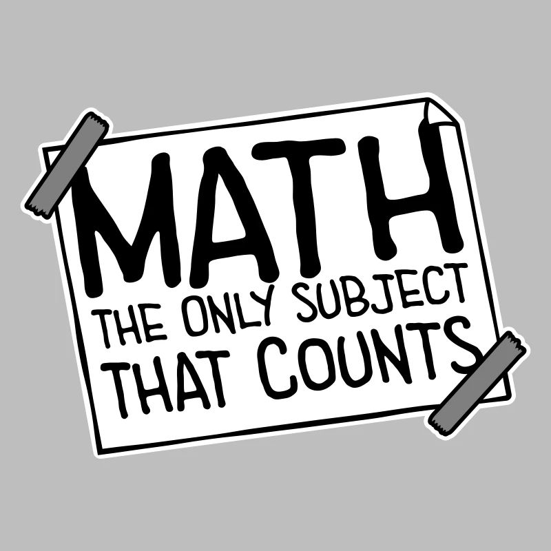 Les mathématiques La seule matière qui compte Nerd Mathe Logo