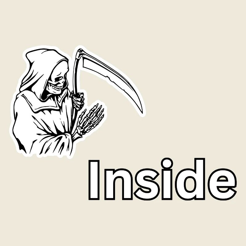 Dead Inside – Dark Skull Reaper Design 