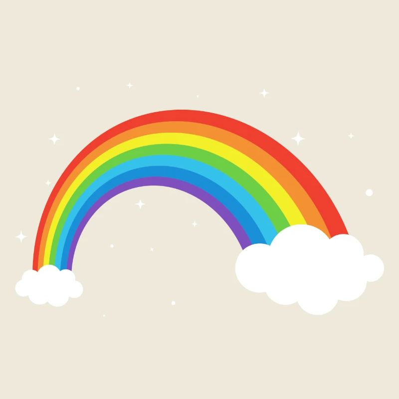 Kosmischer Regenbogenbogen