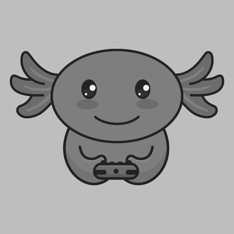 Axolotl Gamer Gamer with Controller