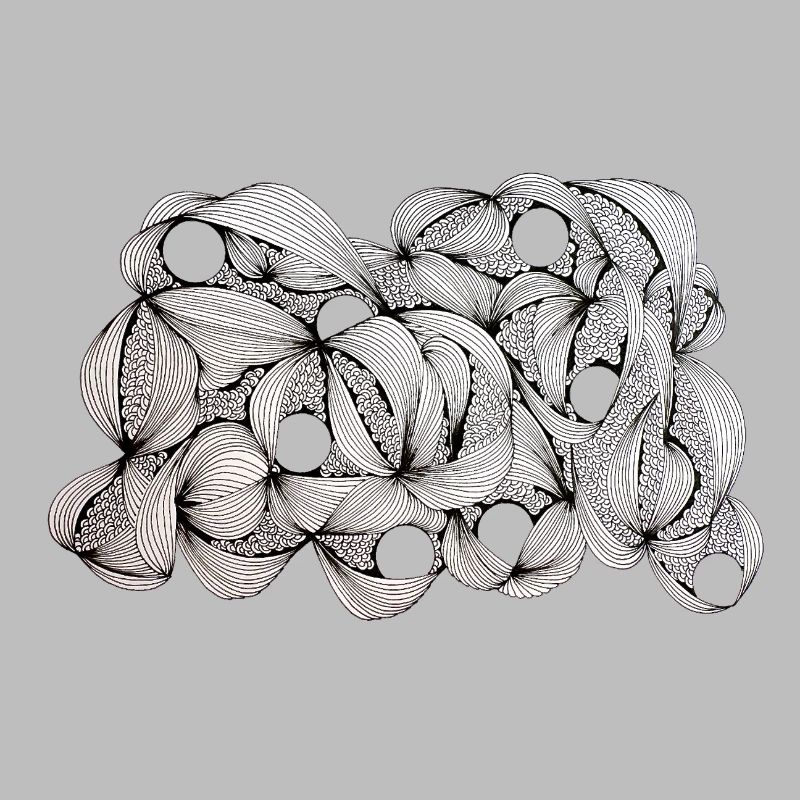 Lined Leaf Weave Pattern