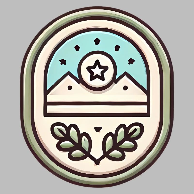 Illustration douce de conception de badge simple