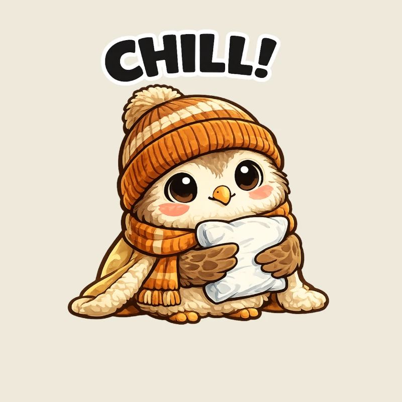 Chill Chick avec Chapeau et Écharpe