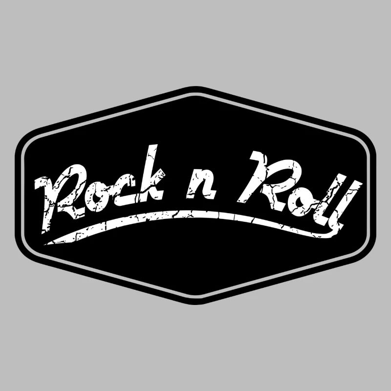 Rock n Roll Schild Shape